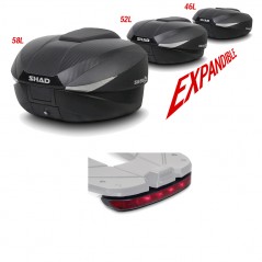 SHAD Baul maleta trasera moto con luz de freno regalo SH58 SH58LUZ1