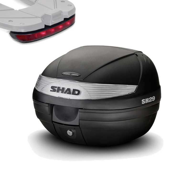 SHAD Baul maleta trasera moto con luz de freno regalo SH29 SH29LUZ1
