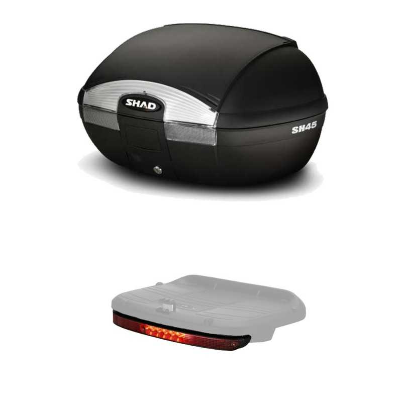 Baul motorcycle rear suitcase with brake light gift  SH45