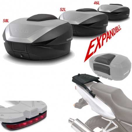 Fitting kit + rear trunk suitcase + brake light + backrest gift  SH59
