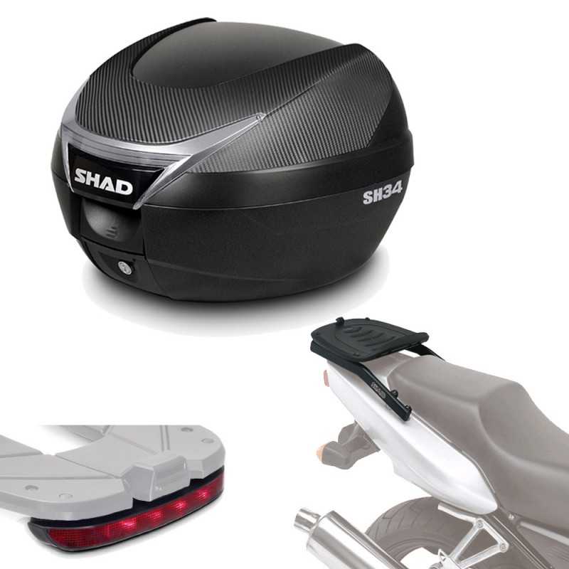 SHAD Kit fijacion y maleta baul trasero + luz de freno regalo SH34 SH34LUHE183