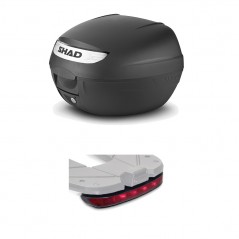 SHAD Baul maleta trasera moto con luz de freno regalo SH26 SH 26 26L SH26-LUZ1