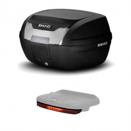 SHAD Baul maleta trasera moto con luz de freno regalo SH40 SH40LUZ1