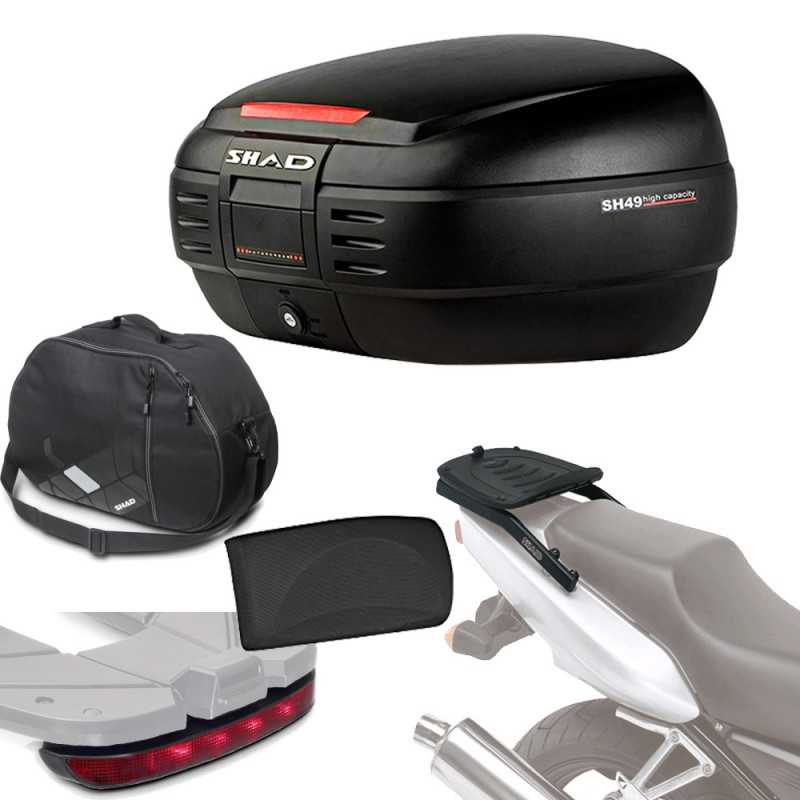 SHAD Kit fijacion y maleta baul trasero + respaldo bolsa interna luz de freno regalo SH49 SH49BORELUHE45