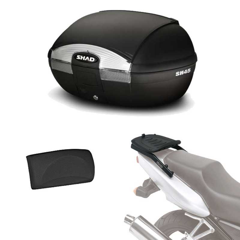 SHAD Kit fijacion y maleta baul trasero + respaldo pasajero regalo SH45 SH45REHE82