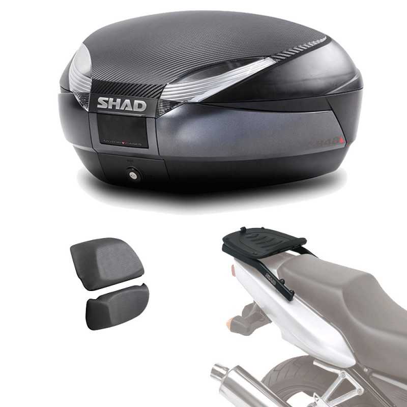 SHAD Kit fijacion y maleta baul trasero + respaldo pasajero regalo SH48 SH48REHE16