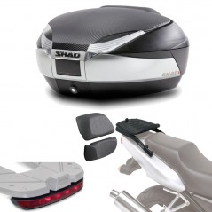 SHAD Kit fijacion + maleta baul trasero luz de freno respaldo regalo SH48 SH48LUREHE349