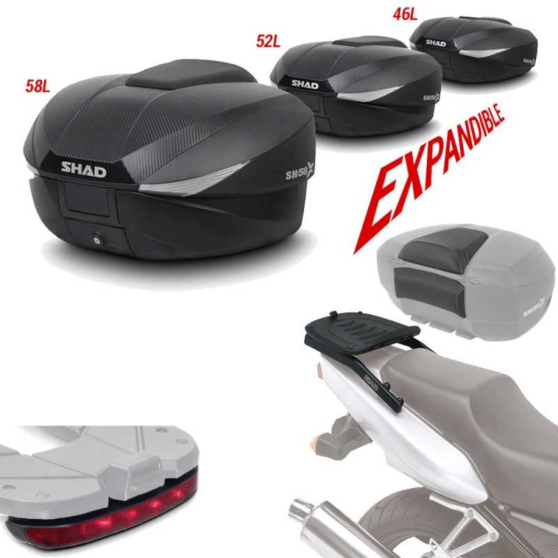 Fitting kit + rear trunk suitcase + brake light + backrest gift  SH58