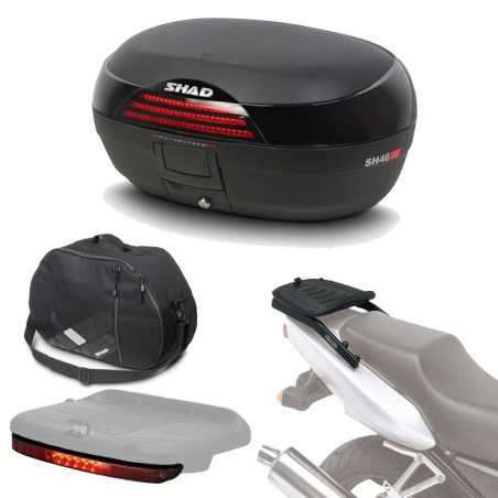 SHAD Kit fijacion y maleta baul trasero + bolsa interna luz de freno regalo SH46 SH46BOLUHE172