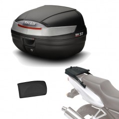SHAD Kit fijacion y maleta baul trasero + respaldo pasajero regalo SH37 SH37REHE76