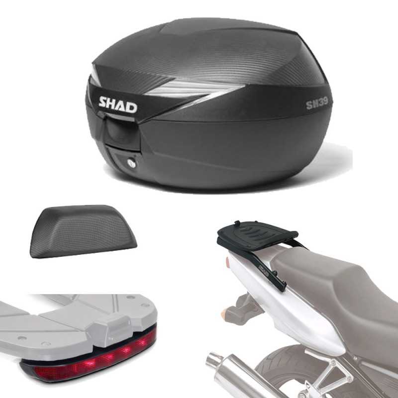 Fitting kit + rear trunk suitcase + brake light + backrest gift  SH39