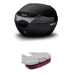 SHAD Baul maleta trasera moto con luz de freno regalo SH33 SH33LUZ1