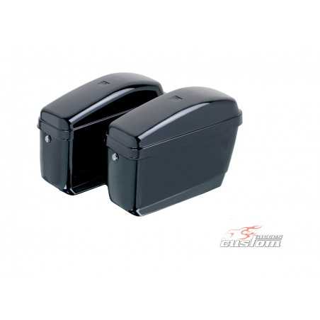 Lateral bags supports, anchors, settings