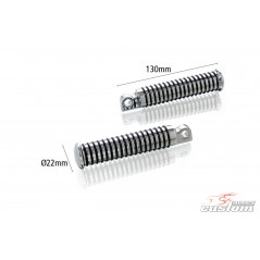 Extra-long footrest set without coupling  13cm
