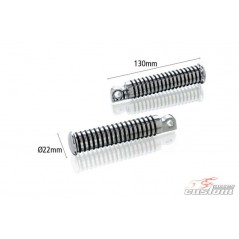 Extra-long footrest set without coupling  13cm