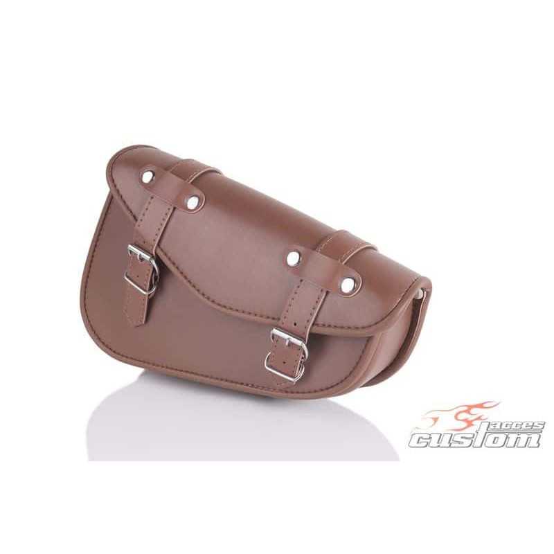 CUSTOM ACCES Alforja lado derecho cuero piel sintetica DETROIT (1u) AP0002