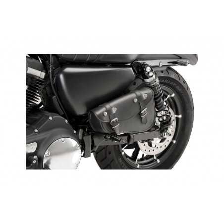 Saddlebag left side leather synthetic leather