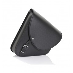 Saddlebag left side leather synthetic leather