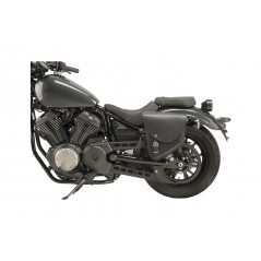 Saddlebag left side leather synthetic leather