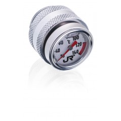 Motor oil plug with thermometer