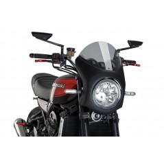 PUIG SEMI-ENCLOSED WINDSCREEN CUP SIMIL CARBONO 9596