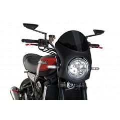 PUIG SEMI-ENCLOSED WINDSCREEN CUP SIMIL CARBONO 9596