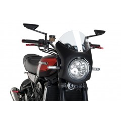 PUIG SEMI-ENCLOSED WINDSCREEN CUP SIMIL CARBONO 9596