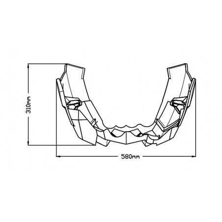 PUIG KEEL FAIRING LOWER ENGINE 9746