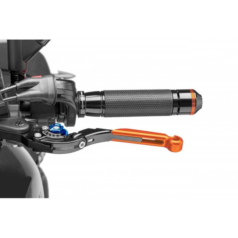 Clutch lever body black extendable orange 