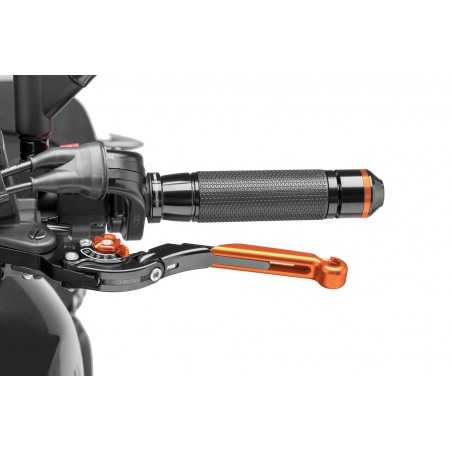 Clutch lever body black extendable orange 