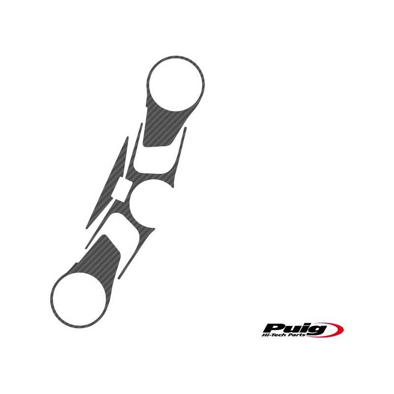 PUIG PROTECTIVE ADHESIVE SHANK ANTI STRIPES WITH KEYS CARBONO 5543