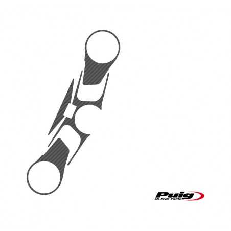 PUIG PROTECTIVE ADHESIVE SHANK ANTI STRIPES WITH KEYS CARBONO 5543