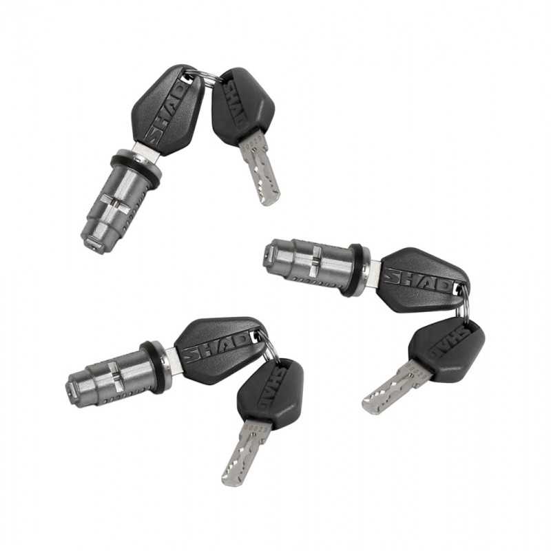 Set of locks with keys for side suitcases