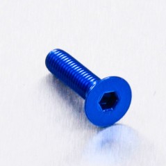 Countersunk aluminum screw  M5 x (0.8mm) x 20mm azul LCS520B