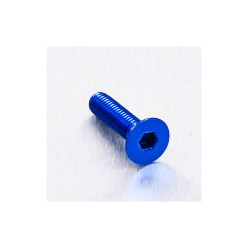 Countersunk aluminum screw  M5 x (0.8mm) x 20mm azul LCS520B