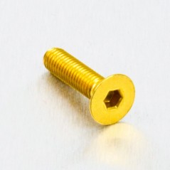 Countersunk aluminum screw  M5 x (0.8mm) x 20mm oro LCS520G
