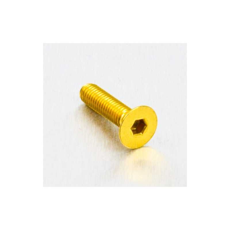 Countersunk aluminum screw  M5 x (0.8mm) x 20mm oro LCS520G