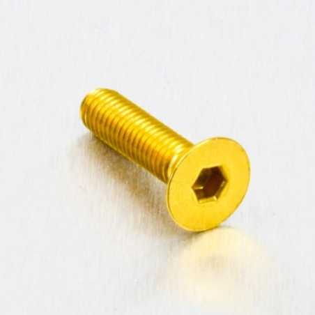 PRO-BOLT Tornillo de aluminio avellanado M5 x (0.8mm) 20mm oro LCS520G 49773