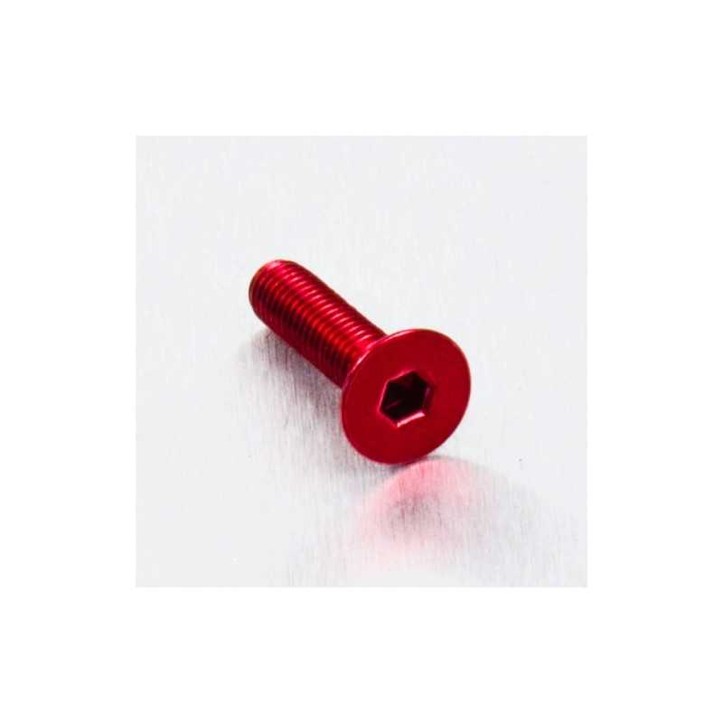 Countersunk aluminum screw  M5 x (0.8mm) x 20mm rojo LCS520R