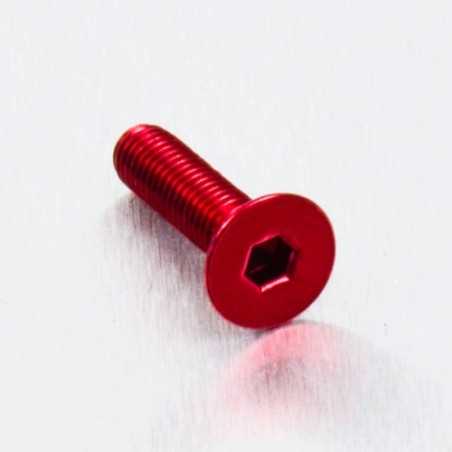 PRO-BOLT Tornillo de aluminio avellanado M5 x (0.8mm) 20mm rojo LCS520R 49776