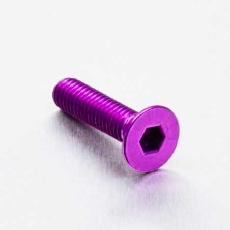 PRO-BOLT Tornillo de aluminio avellanado M6 x (1.00mm) 25mm violeta LCS625P 49782