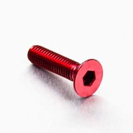 PRO-BOLT Tornillo de aluminio avellanado M6 x (1.00mm) 25mm rojo LCS625R 49783