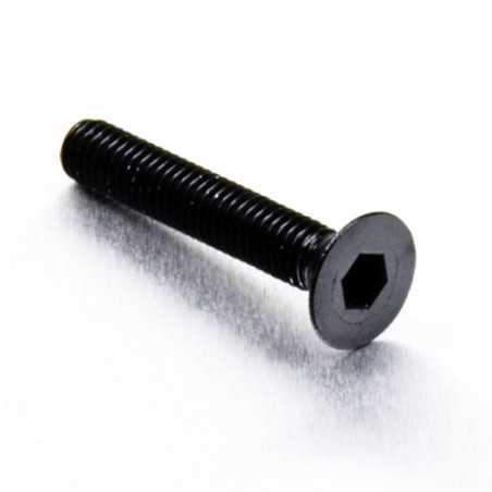 Countersunk aluminum screw  M6 x (1.00mm) x 35mm negro LCS635BK