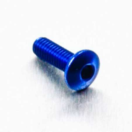 PRO-BOLT Tornillo de aluminio cabeza redondeada M4 x (0.5mm) 12mm Fine azul LF 49792