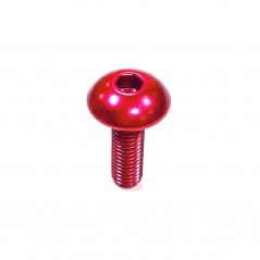 Round head aluminum screw  M5 x (0.8mm) x 16mm rojo LFB516R