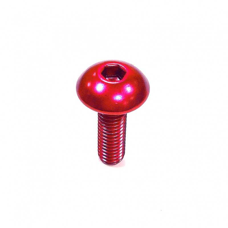 PRO-BOLT Tornillo de aluminio cabeza redondeada M5 x (0.8mm) 16mm rojo LFB516R 49804