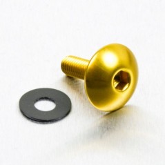 Aluminum screw xl head rounded  M5 x(0.8mm) x 16mm oro LFB516