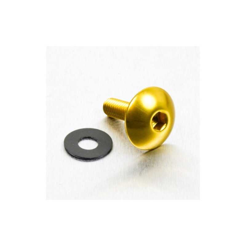 Aluminum screw xl head rounded  M5 x(0.8mm) x 16mm oro LFB516