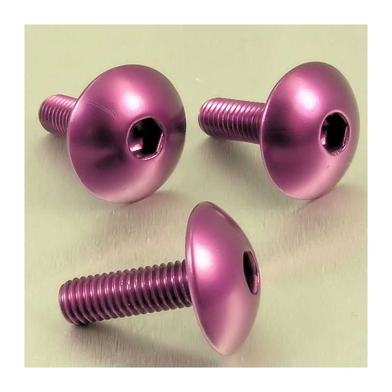 PRO-BOLT Tornillo de aluminio XL cabeza redondeada M5 (0.8mm) x 16mm violeta 49810