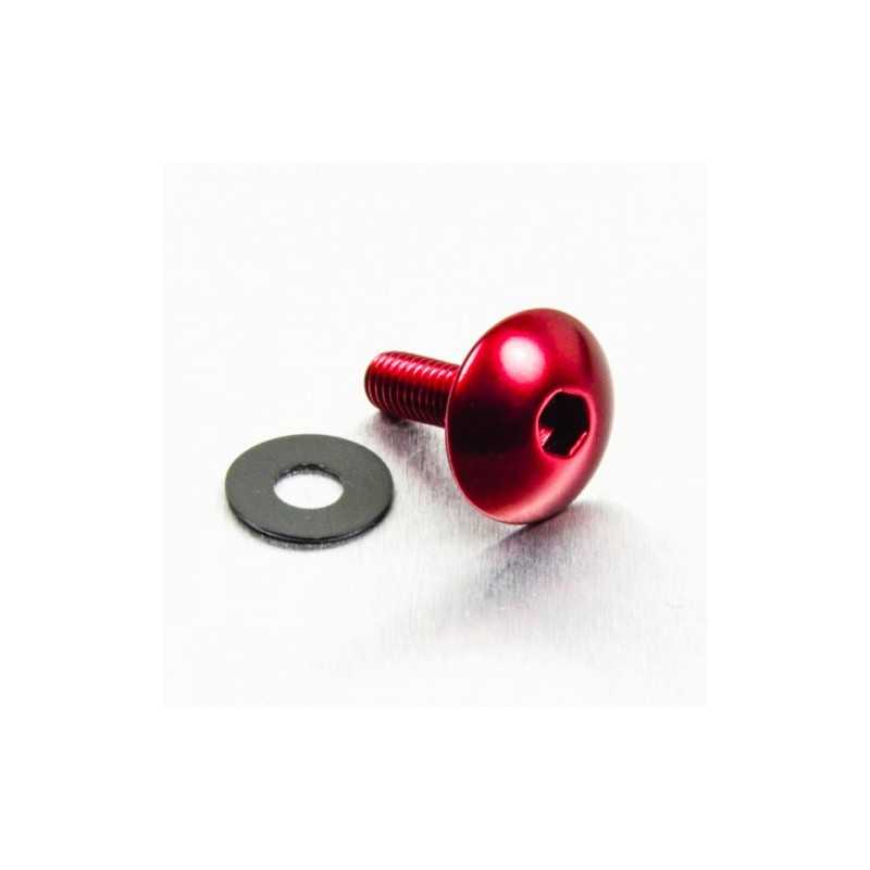 Aluminum screw xl head rounded  M5 x(0.8mm) x 16mm rojo LFB51